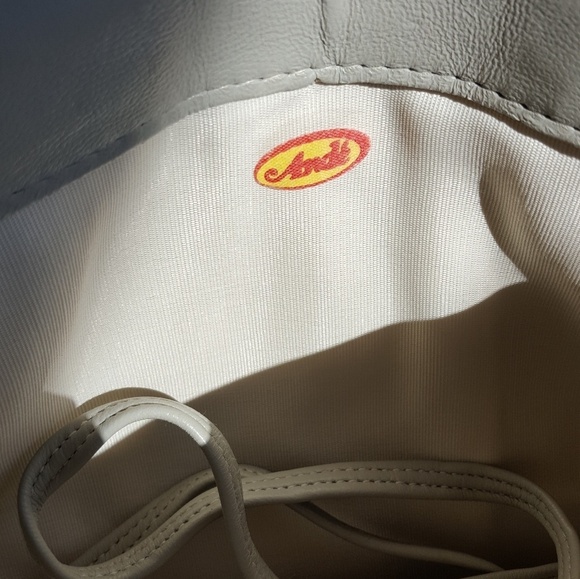 Ande - Vintage Gray Leather Clutch/Crossbo… - Picture 6 of 6